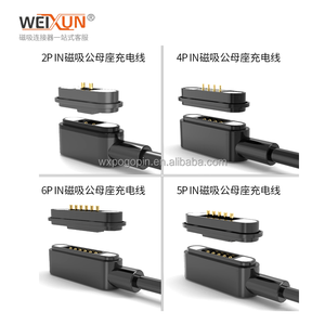 Pogo Pin nối từ 2A hiện tại 2-6pin từ tính Sạc Cáp Thông Minh Ấm đun nước sạc 2.54mm Pitch - Product Image 6