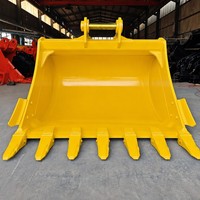 Godet standard pour excavatrice de 18 tonnes, en acier Q345B résistant à l'usure et durable, 0,8 m³