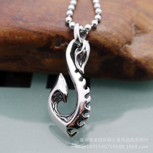 Yunnique – collier en acier inoxydable pour hommes, pendentif flamme, accessoire cadeau - Product Image 3