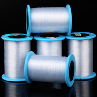 Fil de pêche non élastique transparent en cristal, cordon pour la confection de bijoux en nylon, la couture de soie, les accessoires de bricolage