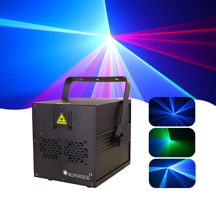 Proiettore di luce laser a colori Rgb mini stage lighting 3w dj christmas animation laser light