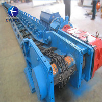 Chaîne de convoyeur à double brin haute capacité pour charges lourdes, avec moteur et engrenage, pour le transport de matériaux en vrac (charbon, sable) dans les mines et carrières