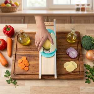 <span class=keywords><strong>Mandoline</strong></span> à légumes 1,7 mm ultra-fine, trancheuse et hachoir à pommes de terre, avec protège-main, <span class=keywords><strong>en</strong></span> <span class=keywords><strong>bois</strong></span> massif, manuelle, facile à nettoyer, pour la <span class=keywords><strong>cuisine</strong></span>. - Product Image 3