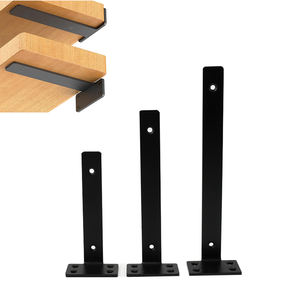 Industrial <strong>Metal</strong> <strong>Shelf</strong> <strong>Brackets</strong> L-shape Angle Support for <strong>Shelf</strong> Furniture Ruggedized Galvanized - Product Image 2