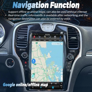 Écran tactile Android 13 de 13,6 pouces 256 Go pour Chrysler 300C 2012-2019, système de navigation GPS, lecteur multimédia vidéo, autoradio, Carplay - Product Image 3