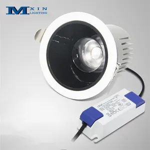 Hotel Projects Anti Glare Dali 0-10V Dimmable 5W 7W Trimless Rimless Ceiling 75mm Recessed COB LED Spot Down Light