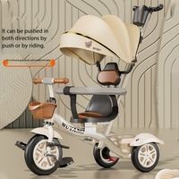 Vélos à pédales et tricycles métalliques pour enfants de 1 à 5 ans avec siège souple et fonction poussoir – Vente en gros