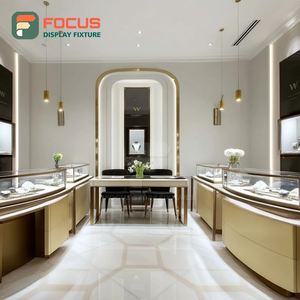 Minimalist Retail Kiosk Jewelry Retail Fixtures Metal <b>Frame</b> Jewelry Shop Showcase Cabinet - Product Image 4