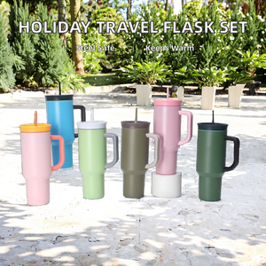 Vaso Térmico de Acero Inoxidable 304 de 40 oz con Pajita, Estilo <span class=keywords><strong>Oula</strong></span>/Ice King, Aislamiento Térmico de 6 a 12 Horas, Apto para los Mercados de la UE/EE. UU. - Product Image 2