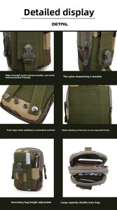 Bolsas y cajas pequeñas de camuflaje <span class=keywords><strong>para</strong></span> bicicletas, herramientas de sistema de expansión <span class=keywords><strong>para</strong></span> exteriores multifuncionales con función colgante - Product Image 6