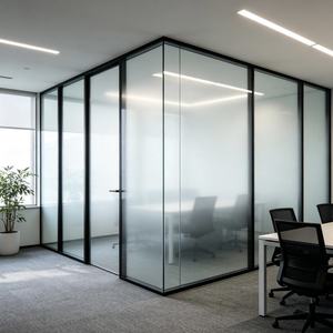 Cloison en verre trempé intelligent PDLC Low-E de haute qualité, personnalisable, avec télécommande, pour une intimité instantanée et une décoration industrielle - Product Image 2