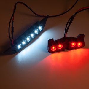 Phía Trước & Phía Sau Led Ánh Sáng Spotlight Đèn Cho 1/10 4X4 <span class=keywords><strong>2WD</strong></span> <span class=keywords><strong>VXL</strong></span> <span class=keywords><strong>Slash</strong></span> RC Crawler Xe Nhựa Nâng Cấp Các Bộ Phận Cho Cơ Thể Chiếu Sáng - Product Image 5