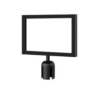 Acciaio nero ritratto Top Stand cartello telaio del traffico barriera Stanchion cartello titolare per la gestione della coda di controllo della folla - Product Image 2