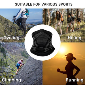 Cycle Face Cover Neck Gaiter Transpirable Estirable Absorbe la humedad Cálido a prueba de viento Bloqueador solar Senderismo Escalada Correr - Product Image 3