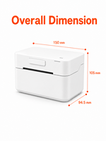 Impresora Térmica USB Cashino CSN-310 de 80 mm, Dispositivo de Etiquetado Inalámbrico para Logística