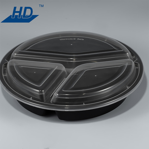 Pp <span class=keywords><strong>container</strong></span> lưu trữ thực phẩm Vòng 1/2/3 ngăn bữa ăn chuẩn bị nhựa microwavable hộp đựng thức ăn - Product Image 6