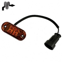Feux latéraux LED avec prise 10-30V, feux de signalisation, feux arrière, feux externes pour voiture, remorque, camion, camion, jaune, orange, blanc, rouge
