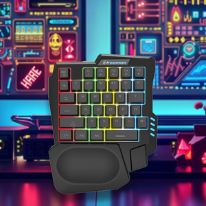 USB 35-keys mini một tay Ergonomic chơi game Bàn phím màng phong cách cho máy tính xách tay OEM tùy biến Sản phẩm mới - Product Image 4