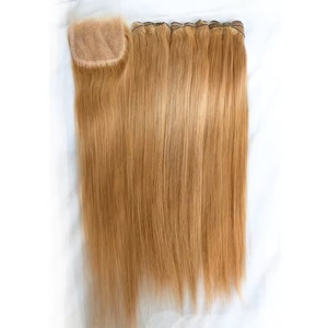 <span class=keywords><strong>Cheveux</strong></span> humains 100% naturels, <span class=keywords><strong>blond</strong></span> miel pur # <span class=keywords><strong>Cheveux</strong></span> humains vierges <span class=keywords><strong>de</strong></span> qualité supérieure, 27 couleurs, brésiliens, double trame, fermeture en dentelle, fabrication à la machine - Product Image 2