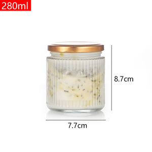 Contoh gratis 150ml200ml 280ml 380ml 500ml botol kaca kosong stoples madu kaca dengan tutup Food Grade <span class=keywords><strong>Glass</strong></span> - Product Image 5