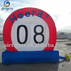 Panneau de signalisation gonflable géant de 3m, âge ou Logo personnalisé, panneau HOERA pour fête d'anniversaire - Product Image 5