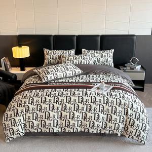 Parure de <span class=keywords><strong>lit</strong></span> en coton lavé imprimé géométrique, style mode, à prix de gros usine, pour la <span class=keywords><strong>d</strong></span>écoration de la maison, de la chambre et du canapé - Product Image 2