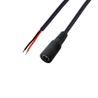 Câble d'extension DC 5.5*2.1 mm mâle ou femelle vers fil ouvert, connecteur femelle DC 5.5*2.5mm