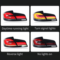 Feux arrière LED personnalisables pour BMW Série 5 F10 F18, rouge, plug and play, mise à niveau des feux arrière