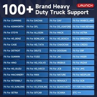 LAUNCH X431 V+HDIII HD3 Escáner de Diagnóstico para Vehículos Comerciales y Camiones Pesados de 12V/24V Herramienta de Escaneo para Maquinaria Diésel y Autobuses