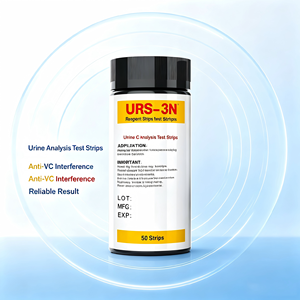 Bandelettes de test <span class=keywords><strong>urinaire</strong></span> URS-3N à 3 paramètres : Leucocytes, Nitrites, pH, Anti-VC Interférence - Product Image 5