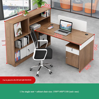 Escritorio de Oficina Moderno e Industrial para 2, 4 o 6 Personas, Personalizable, con Almacenamiento