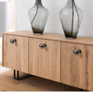 Poignée de porte de placard ronde en <span class=keywords><strong>laiton</strong></span>, style simplicité moderne, à trou unique, dorée, pour entrée, armoire de luxe, tiroir, en cuivre - Product Image 2