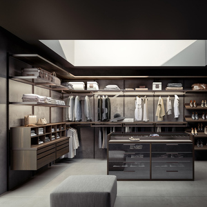 Custom lusso laminato in legno camera da letto mobili <span class=keywords><strong>armadio</strong></span> <span class=keywords><strong>cabina</strong></span> <span class=keywords><strong>armadio</strong></span> con isola - Product Image 2