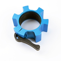 Haute Qualité 50mm Coloré En Aluminium Barbell Colliers Haltérophilie Barbell Clips Pinces