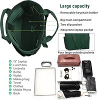 Ouyue personnalisé mode extérieur grand stéréoscopique naturel écologique sac à main sac de plage coton toile sac fourre-tout