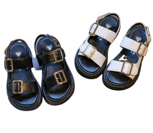 Sandalias de Verano de Alta Calidad para Niños y Niñas, Sandalias Planas de Moda con Hebilla y Punta Abierta de una Pieza - Product Image 1