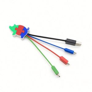 Proveedor de Fábrica, Regalos Corporativos, Cable de Carga USB para Teléfono Móvil con Logotipo, Diseño de Figura de Dibujos Animados, Personalizado - Product Image 2