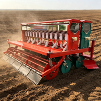 Semoir automatique agricole 16 rangs avec boîte de vitesses pour blé, orge, avoine, riz, luzerne et petites graines