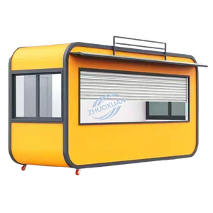 Kiosques de vente extérieurs durables, stands mobiles de thé au lait pour marchés nocturnes, stands de vendeurs ambulants aux entrées de parcs - Product Image 1