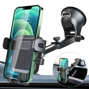 Stabile facile one touch cruscotto per auto supporto per telefono parabrezza porta telefono con forte gel lavabile ventosa per smartphone 4-7"