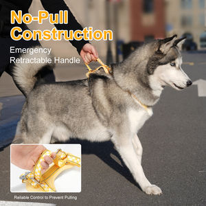 Nouveautés Harnais Réglable Réfléchissant pour <span class=keywords><strong>Chien</strong></span> Durable Respirant en Polyester Empêche l'Évasion Harnais pour Animaux de Compagnie pour Chiens de Petite à Grande Taille - Product Image 1