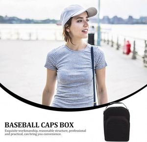 Custom LOGO <b>Cap</b> Carrier Storage <b>Bag</b> with Carrying Handle Shoulder Strap Easy to Carry <b>Baseball</b> <b>Cap</b> Organizer Holder for 6 Hats - Product Image 4