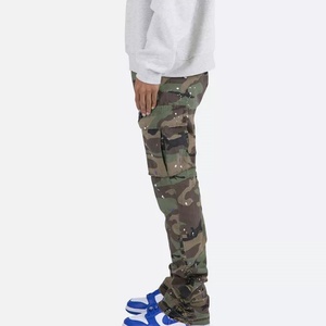 Manufacturer Sale Casual Camo Denim Pants Camouflage Colored Cargo Pocket <b>Jeans</b> <b>Men</b> s Custom Stacked <b>Jeans</b> - Product Image 3