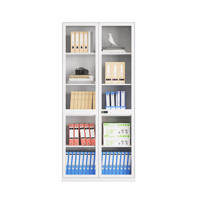 Archivador de Acero de 4 Niveles con Puerta de Vidrio de Cuerpo Entero para Oficinas Corporativas, Centros Médicos, Laboratorios y Gestión de Documentos