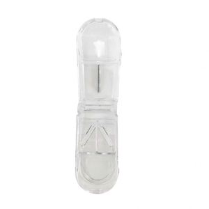 Cortador de Pastillas de Viaje, Divisor de Medicamentos Ligero, Cortador de Tabletas Transparente de Bolsillo, Cortador de Medicamentos Multifuncional con Almacenamiento - Product Image 3