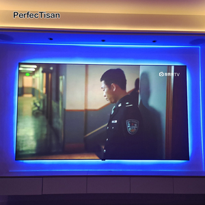 PerfecTisan Màn Hình Máy Chiếu Kích Thước Lớn 150 Inch Màn Hình Máy Chiếu Alr Treo Tường Ném Dài Rạp Chiếu Phim Gia Đình Kim Cương Màu Đen - Product Image 6