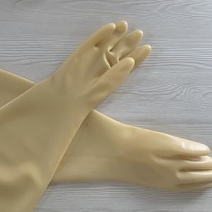 Gants de sécurité 140 <span class=keywords><strong>mm</strong></span> ou <span class=keywords><strong>160</strong></span> <span class=keywords><strong>mm</strong></span> Diamètre du port Gants isolants en caoutchouc latex - Product Image 1