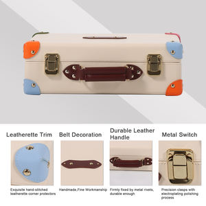 Custom Luxo Premium PU Wrap MDF Bagagem Define Malas Confortáveis e Elegantes - Product Image 5