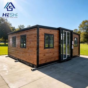 廉价预制可折叠20英尺40英尺可扩展集装箱房预制别墅家庭浴室小户型住宅 - Product Image 1