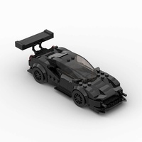Compatible avec les briques de construction de marque, voiture de course MOC, assemblage éducatif, bricolage, jouet en plastique ABS pour enfants